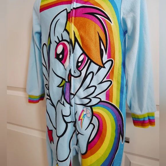 My Little Pony Fleece Onesie Hooded Pajamas - Picture 5 of 6